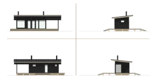 sauna 25 front drawing