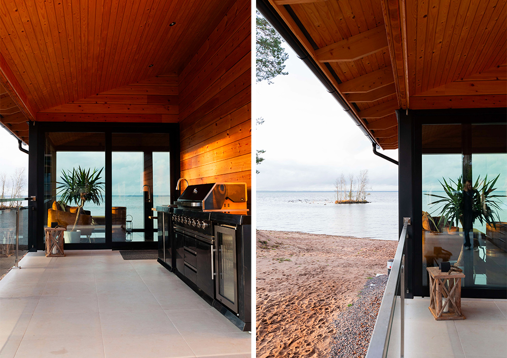 Hirsimokki terassi kesakeittio grilliakatos